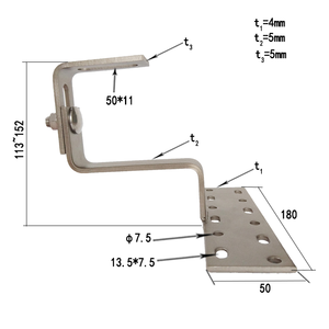 Sistema <span class=keywords><strong>de</strong></span> montaje <span class=keywords><strong>de</strong></span> gancho <span class=keywords><strong>de</strong></span> techo <span class=keywords><strong>de</strong></span> aluminio adecuado para tipos <span class=keywords><strong>de</strong></span> techo <span class=keywords><strong>de</strong></span> cerámica - Product Image 4