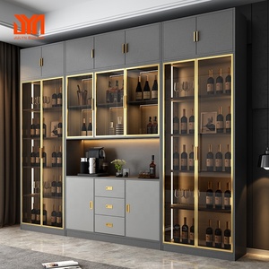 <span class=keywords><strong>JYN</strong></span> Armoire à vin et à thé personnalisée Armoire à vin et thé moderne, légère et luxueuse du sol au plafond Armoire à vin nordique pour la maison - Product Image 1