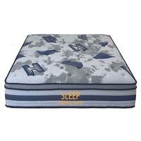 Matelas hybride moderne et durable à ressorts ensachés, fermeté moyenne, tailles Queen et King, roulé en boîte pour usage hôtelier