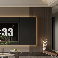 Panneaux de revêtement mural extérieur pour hôtel en bois décoratif moderne, imperméables, ignifuges, de haute qualité, faciles à installer