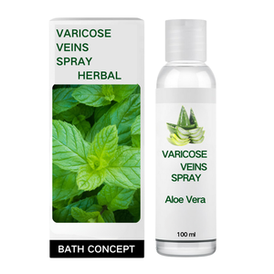 Persönliches Körperpflege-Spray gegen Krampfadern mit Aloe Vera für Beinvenen und Besenreiser Anti-Falten Beruhigend & Feuchtigkeitsspendend gegen Rötungen - Product Image 1
