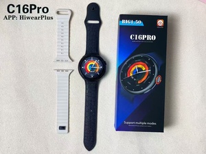 C16 Pro Business Coin Orologio Intelligente Sportivo alla Moda con GPS <span class=keywords><strong>e</strong></span> Monitoraggio della Frequenza Cardiaca Impermeabile per Android <span class=keywords><strong>e</strong></span> iOS - Product Image 2