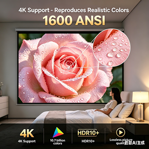 OEM/ODM nuevo proyector 5G Dual WiFi 32G Android OS 4K proyector Multimedia película <span class=keywords><strong>cine</strong></span> con teléfono inteligente - Product Image 3