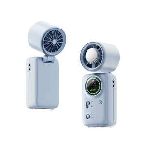 Mini Ventilador Semiconductor, 100 Velocidades Graduales, Viento de 10M/S, Pantalla LED Inteligente, 4000mAh, Portátil para Ejercicio al Aire Libre y Viajes - Product Image 1