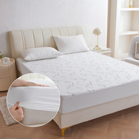 Housse de matelas imperméable en bambou, résistante aux liquides, avec couche d'air, pour animaux domestiques, usage domestique