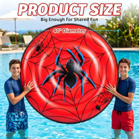 Bouées gonflables en PVC de 40 pouces en forme d'araignée, accessoires de baignade amusants, essentiels de plage d'été pour enfants et adultes