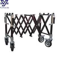 Chariot de transport de cercueil pliable pour funérailles, chariot d'église manuel