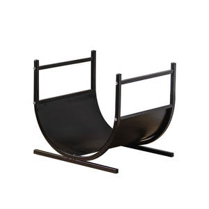 Soporte para leños, redondo, de metal, para interiores y exteriores, para chimenea, estante de almacenamiento de leña, para decoración del hogar y la sala de estar - Product Image 5