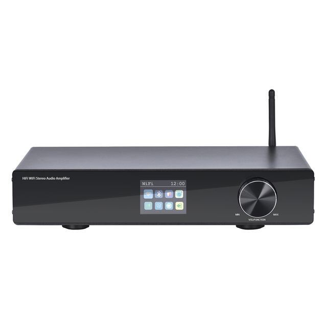Professional Hi-Fi Network Stereo Audio Amplifier Mini USB Metal CL-300W PRO with Airplay DLNA HDM I ARC for Home System Theater