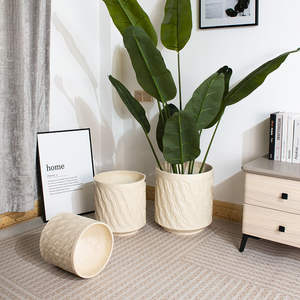 <span class=keywords><strong>Maceta</strong></span> Extra Grande de Arcilla de Magnesio Estilo Nórdico Y1017 para Plantas de Salón, <span class=keywords><strong>Nandina</strong></span> Domestica, Árbol del Dinero, Monstera Deliciosa - Product Image 3