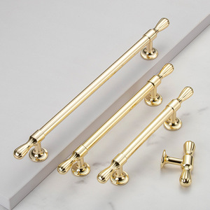 French Style Cabinet Bar <b>Handles</b> Chrome Plated Zinc Alloy Durable For Drawer Door Kitchen Bathroom Furniture - Product Image 3