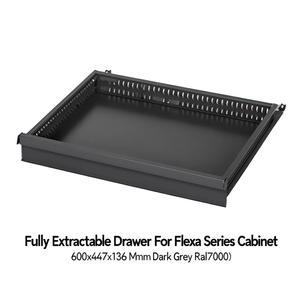 Fami Fully Extractable Drawer For Flexa Series <b>Cabinets</b> 600x447x136 Mm Dark <b>Grey</b> Ral7000 - Product Image 3