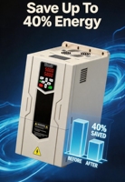 Variateur de fréquence KingDrive 11KW 15KW 18.5KW 30KW 380V Triphasé 0-500Hz IP20 pour ascenseur, utilisation facile, taille compacte