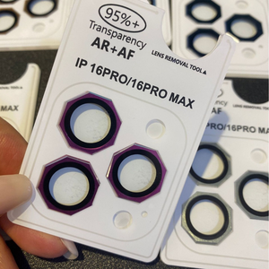 Protettore per Lenti Fotocamera in Vetro Temperato Ottagonale AR + AF Antiriflesso in Metallo Alluminio per <span class=keywords><strong>iPhone</strong></span> 11 12 Pro 13 <span class=keywords><strong>14</strong></span> 15 16 Pro Max - Product Image 3