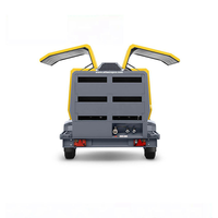 Compresseur d'air diesel portable à vis XAHS 450, 12 bars, 450 CFM, avec moteur Cummins et conception mobile remorquable