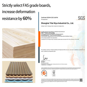 Decoración de Pared Interior Moderna, Revestimiento de Pared de <span class=keywords><strong>PVC</strong></span> Resistente a la Humedad, Panel de Pared con Ranuras Verticales y Superficie Estampada - Product Image 6