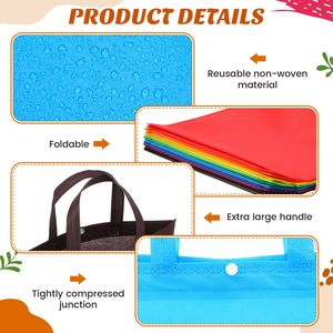 Borsa per <span class=keywords><strong>la</strong></span> <span class=keywords><strong>spesa</strong></span> in tessuto Non tessuto riutilizzabile Eco personalizzata all'ingrosso - Product Image 6