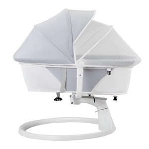 Sedia a <span class=keywords><strong>Dondolo</strong></span> Elettrica per <span class=keywords><strong>Neonati</strong></span> 5 in 1 Stile Europeo di Lusso con Telecomando, Altalena Multifunzione con Tettuccio - Offerta Speciale - Product Image 6