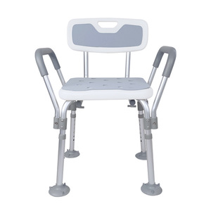 Chaise de bain en alliage d'aluminium avec accoudoirs, tabouret de douche antidérapant pour personnes âgées et femmes enceintes - Product Image 5
