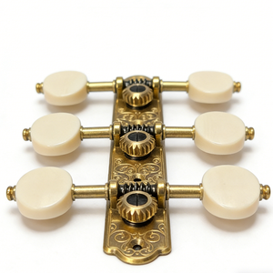 Boutons d'accordage de guitare en acier inoxydable certifiés ISO9001 - Usinés par CNC et fabriqués par électroérosion à fil, chevilles d'accordage 4 cordes pour guitares classiques - Product Image 1