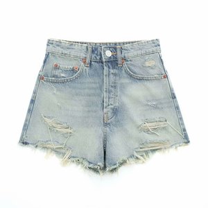 ZEVITY ZA Pantalones <span class=keywords><strong>Cortos</strong></span> Vaqueros de Mujer de Cintura Alta con Bolsillos y Parches, Estilo Casual, Nueva Moda Verano 2026 - Product Image 6