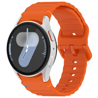 Bracelet en silicone à points ondulés avec boucle colorée pour Samsung Galaxy Watch7 FE 6 5 4