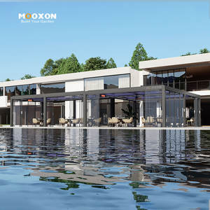 Pérgola motorizada de alta resistencia con techo de aluminio ajustable <span class=keywords><strong>para</strong></span> uso en exteriores - Product Image 4