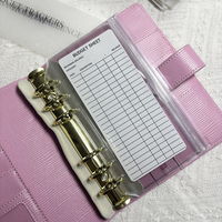 Enveloppes à fermeture éclair pour classeur A6, pochettes transparentes pour argent, sans fermeture éclair sur le dessus, pochettes en plastique transparentes pour argent