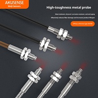 AKUSENSE-Sensor de fibra óptica serie P M4/M6 350, reflexión difusa de vidrio de cuarzo de alta temperatura, longitud de onda de 1064nm,