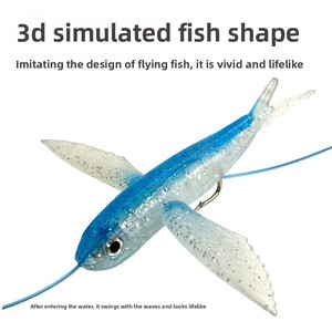 En gros, <span class=keywords><strong>Leurre</strong></span> de pêche à la traîne Flying Fish Daisy Chain 185cm 406g, montage 1+4, en plastique souple et métal, pour thon, marlin, pêche en haute mer depuis bateau - Product Image 1