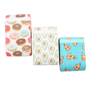 Individuelles Logo Unisex Stoff-Booty-Band für Fitnessstudio und Heimtraining, Gemusterte Polyester-Widerstandsbänder Set - Product Image 3