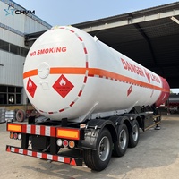 Remorques de cargaison et utilitaires neuves et d'occasion de 45000 litres à 3 essieux pour camion-citerne GPL à vendre