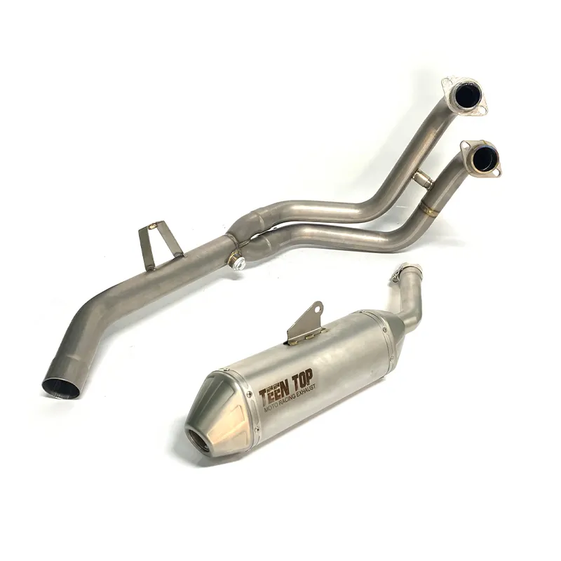 Bulls Motor fábrica vendendo motocicleta escape para Tenere 700 T700 T7 titânio escape front header pipe slip-on silenciador de escape