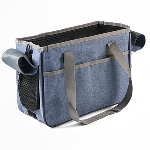 Sac de transport souple et portable pour chiens et chats, violet, sac de voyage à bandoulière, s'adapte aux bagages - Product Image 4