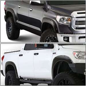 Offre Spéciale : Lot de 2 (avant/arrière) extensions d'ailes pour Toyota Tundra 2014-2017 – Style surface lisse/Style strié - Product Image 6