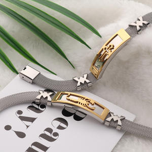 <strong>Mesh</strong> Titanium Steel <strong>Bracelet</strong> Personality Scorpion / Cross Hollow Out <strong>Bracelet</strong> - Product Image 3