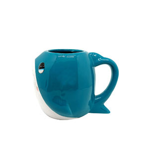 Tazas de Café de Cerámica de Porcelana con Dibujos Animados de Tiburones, Lindas, al por Mayor, de Alta Calidad, Aptas para Alimentos, Aptas para Microondas, MOQ <span class=keywords><strong>1000</strong></span> - Product Image 3