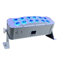 Projecteur mural LED sans fil 12x18W RGBWAUV 6-en-1 DMX IR APP pour éclairage de scène, mariages, fêtes et églises