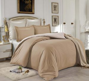 Ensemble de literie bio de luxe personnalisable, style moderne minimaliste, housse de couette texturée pour la maison et l'hôtel - Product Image 4
