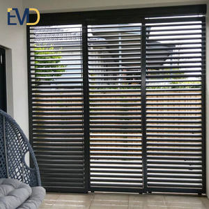 Ventana de Vidrio con Persianas Verticales Ajustables, Precio de Fábrica - Product Image 1