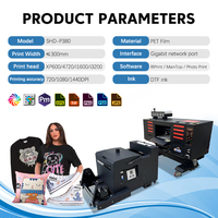 Imprimante numérique Siheda à double tête XP600 pour t-shirts, traceur numérique pour vêtements, imprimante industrielle CE 30 cm, imprimante DTF A3
