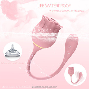 Hete Roos Liefde Ei Vibrator Zuigen 10 Frequentie Trillingen <span class=keywords><strong>Clit</strong></span> Stimulerend 2 In 1 Liefde Ei Vibrator Seksspeeltjes Voor Vrouwelijke Koppels - Product Image 6