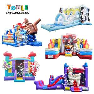 TONLE Şişme Oyuncaklar Özel Ticari Zıplama Şatosu Şişme Oyun Parkı Su Kaydıraklı Kombine Oyun Evi Satılık - Product Image 4