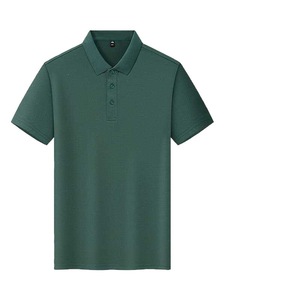 Polo promotionnel à manches courtes en polyester extensible, uniforme d'été, logo personnalisable - Product Image 5