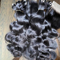 Extensions de cheveux 100% naturels indiens vierges Remy, bouclés profonds, en lots de 28 à 40 pouces, double trame, qualité en vrac, cheveux humains