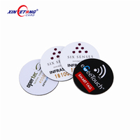 Étiquette NFC en PVC imperméable 13,56 MHz S50 F08 1k Chip, autocollant adhésif pour hôtels