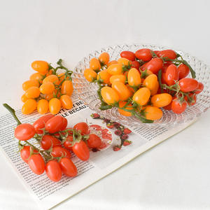 Tomates Cherry Artificiales de Alta Calidad, Decoración de Frutas Falsas para el Hogar, Cocina, Fiestas, para Navidad - Product Image 4
