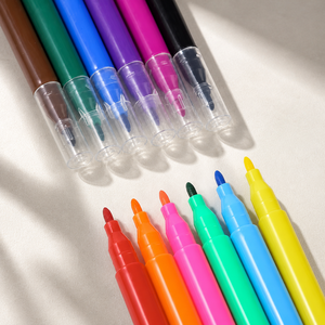 Ensemble de 12 mini-marqueurs d'art à l'<span class=keywords><strong>aquarelle</strong></span> lavables, stylos à dessin pour enfants, école - Product Image 6