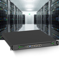 Serveur Mini PC Industriel 1U pour Pare-feu Pfsense, Boîtier Rack 1U avec 4 ports SFP+ 10G et 6 ports LAN, Processeur Intel LGA 1700 de 12e Génération, Montage en Rack 1U