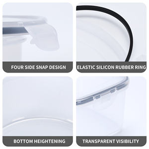 Eco-Friendly Airtight <b>Pantry</b> Rice Cereal Food Container Food Storage Container With Lids Sets Airtight Plastic 12 PCS <b>Kitchen</b> - Product Image 5